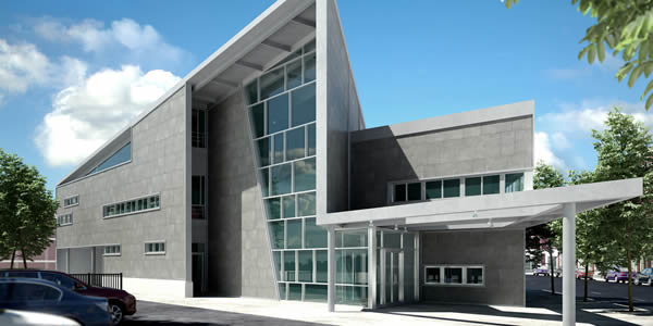 Atlantic Blue Honed Facade